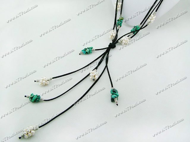 pearl turquoise necklace