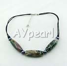 Wholesale green grass agate necklace