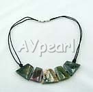 india agate necklace