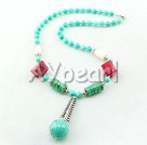 collier de turquoises de corail