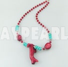 Wholesale coral turquoise alaqueca necklace