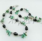 Wholesale Turquoise and black agate set