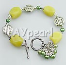 Wholesale Gemstone Jewelry-Peridot pearl bracelet