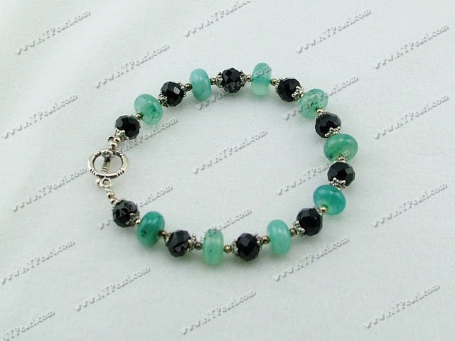 cristal bracelet de jade bleu