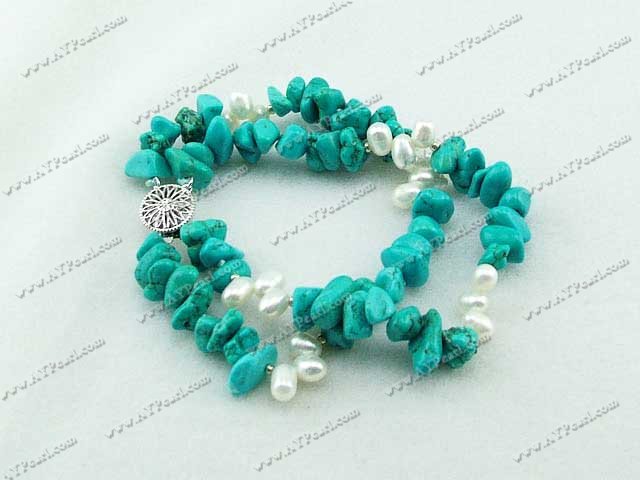pearl turquoise bracelet