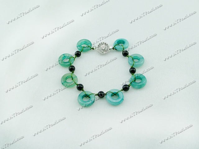 agate blue jade bracelet
