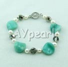 Wholesale Gemstone Bracelet-pearl crystal amazon bracelet