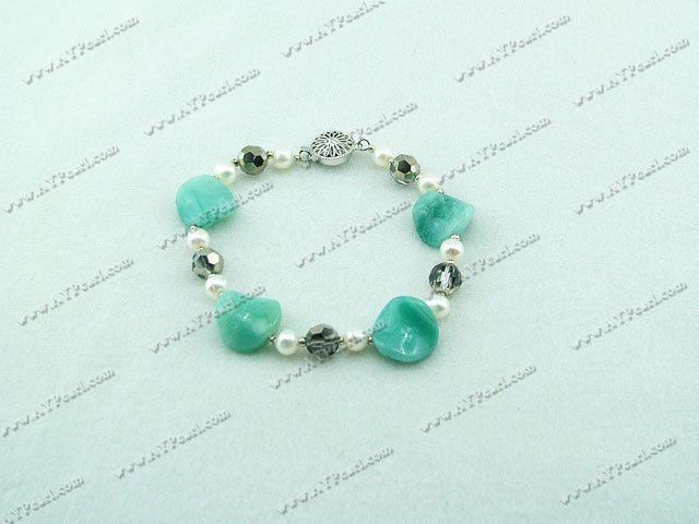 Bracelet de perles de cristal Amazon