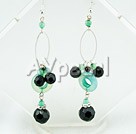 crystal blue jade earrings