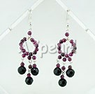 Wholesale Gemstone Earrings-garnet earrings