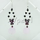 Wholesale crystal garnet earrings