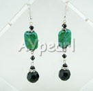 crystal phenix stone earrings