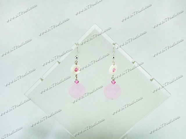 austrian crystal shell earrings