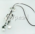 pearl crystal necklace