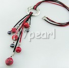 Wholesale Jewelry-black pearl coral necklace