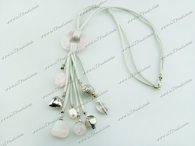 pearl ross quartz necklace