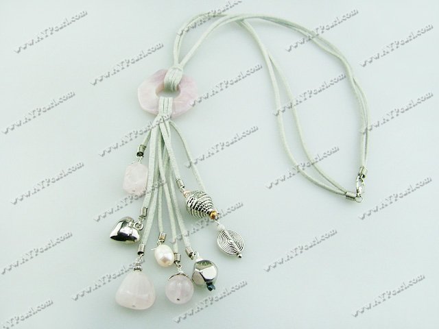 pearl ross quartz necklace
