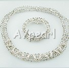 Wholesale Set Jewelry-light grey crystal set