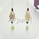 garnet and agate earrings