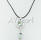 Mosaic Abalone shell Pendent