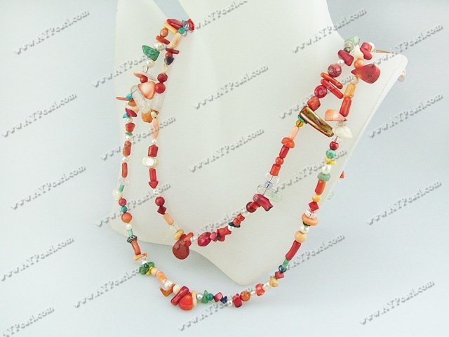 coral turquoise necklace