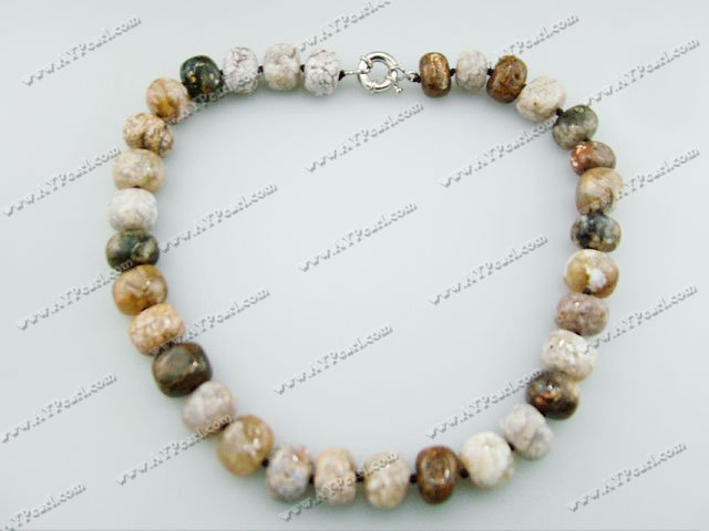 bamboo agate necklace