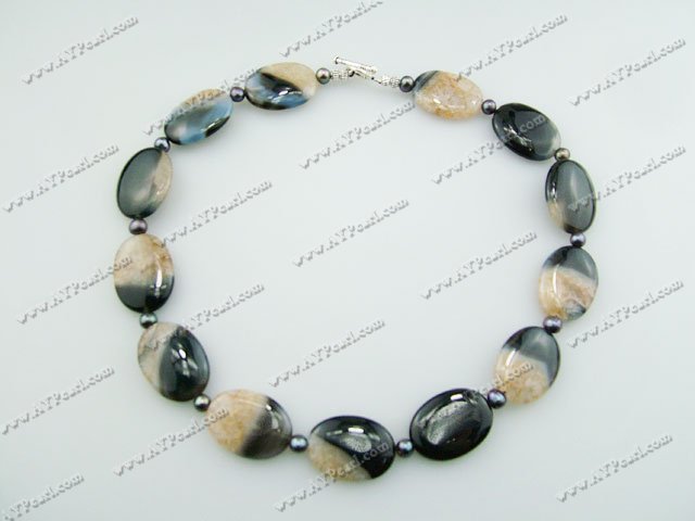 crystallized agate necklace