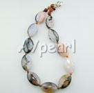 Wholesale Gemstone Necklace-faceted agate necklace