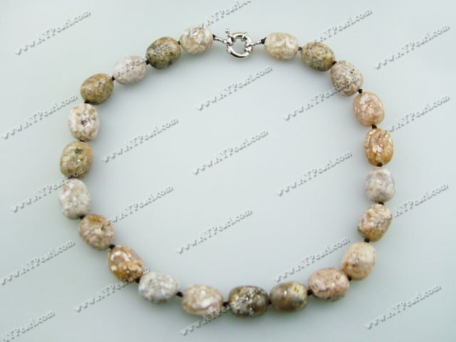 snowflake agate necklace