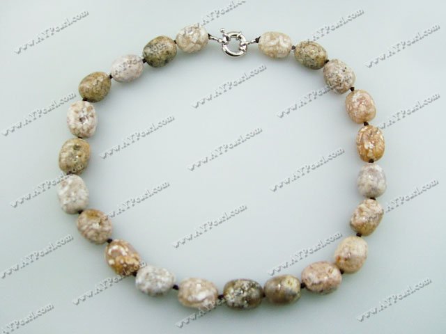 snowflake agat halsband