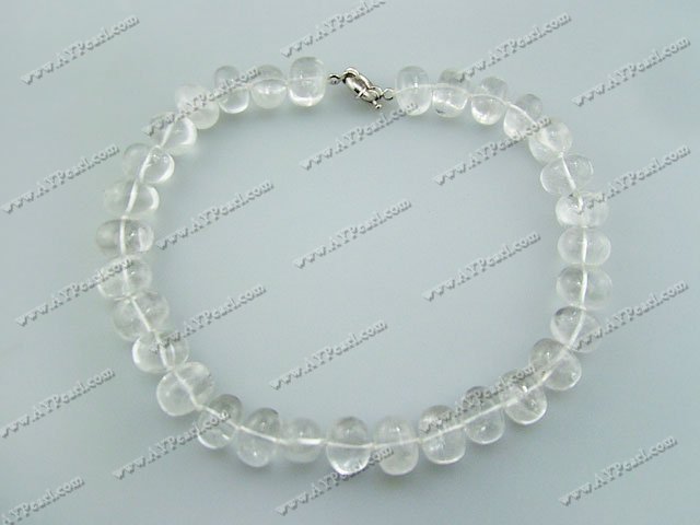white crystal necklace