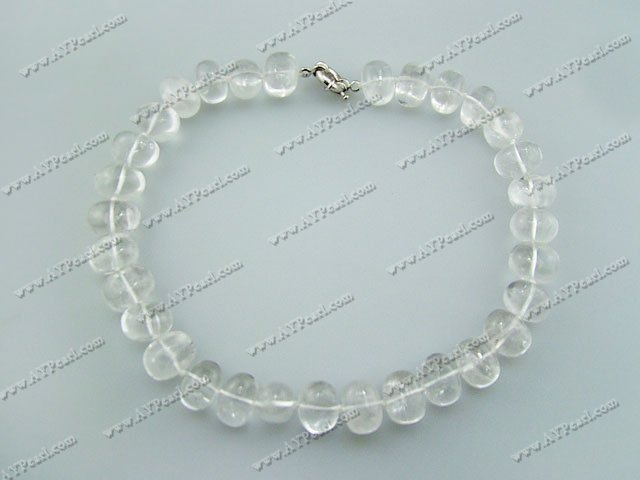 collier en cristal blanc