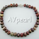 Wholesale Gemstone Necklace-red jasper necklace