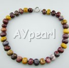 Wholesale Gemstone Jewelry-fillet agate necklace
