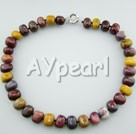 Wholesale Gemstone Necklace-fillet agate necklace