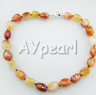 Wholesale fillet agate necklace