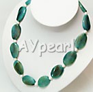 Wholesale Gemstone Jewelry-pearl blue agate necklace