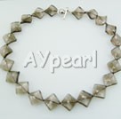 Wholesale natural smoky quartz necklace