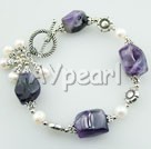 Wholesale Jewelry-pearl amethyst bracelet