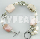 Wholesale Jewelry-pearl pink opal bracelet