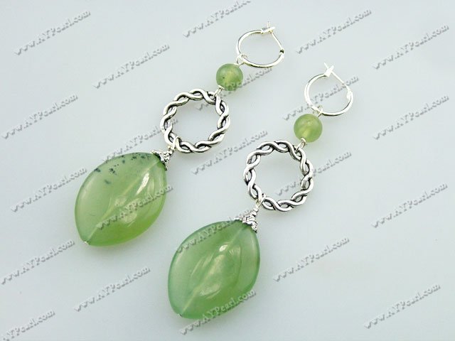 serpentine jade earrings