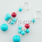 Wholesale Jewelry-turquoise alaqueca earrings