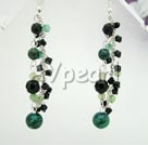 Wholesale black crystal phenix stone necklace