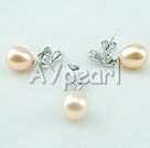 925silver pearl set 