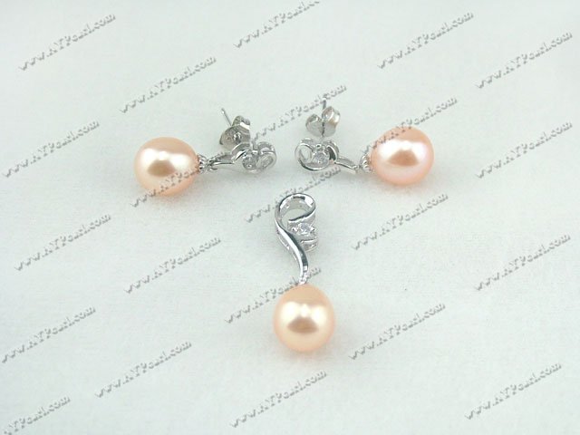 Pearl 925silver ensemble