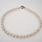 AA white pearl necklace