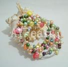 Coloured Pearl Bracelet