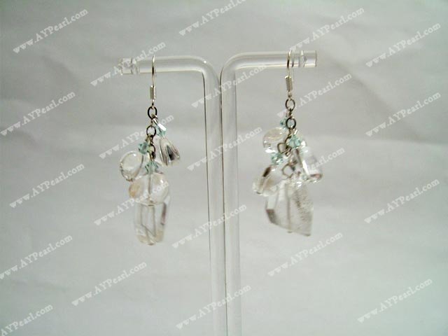 Crystal White boucle d'oreille