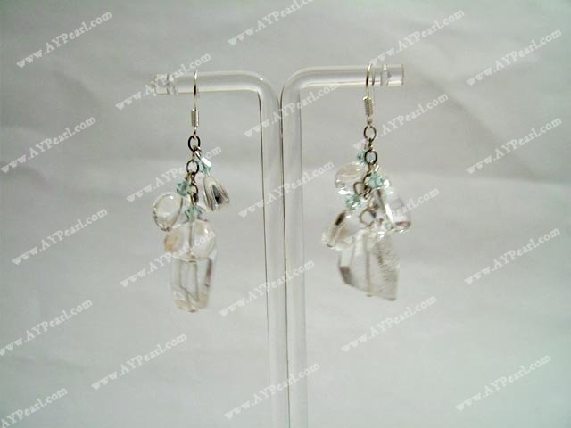 White Crystal Earring