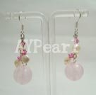 Wholesale Gemstone Earrings-Rose Quartz Earring